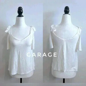 BNWOT Garage white Off The Shoulder Tank Top size S